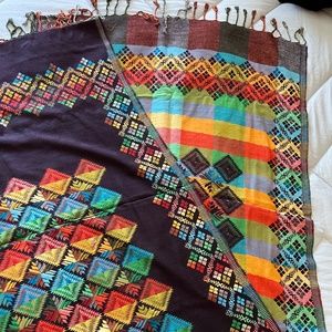 Indian Shawl / Scarf, Multicolored, Soft